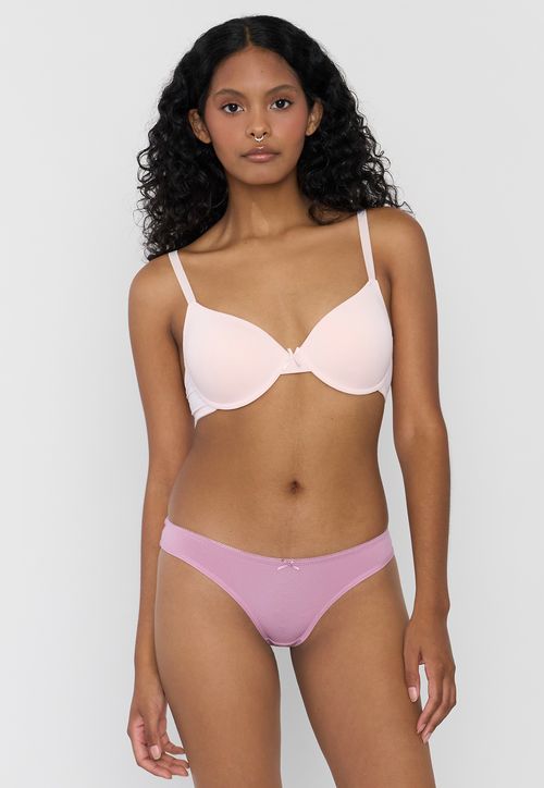 Calzón Mujer Bikini Color Malva
