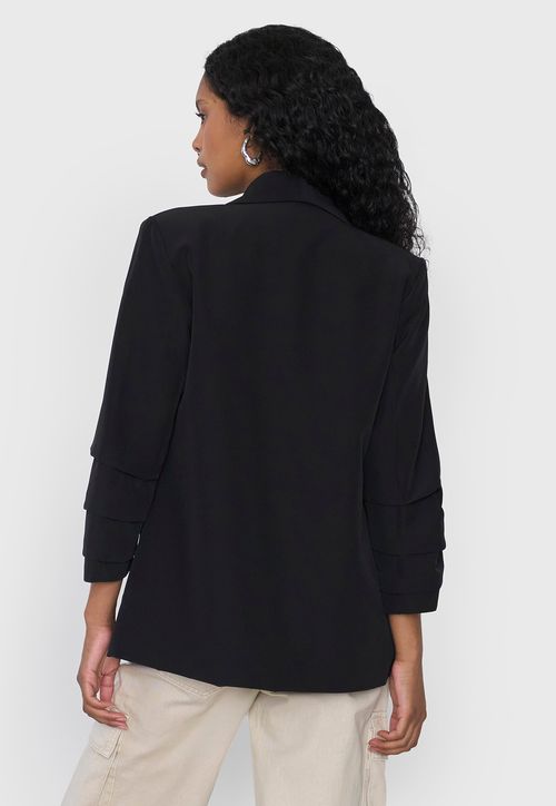 Blazer Mujer Liso Negro