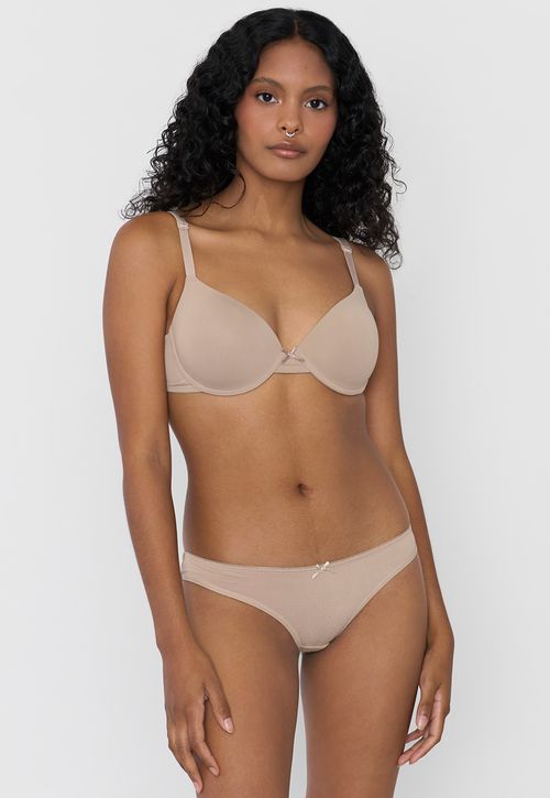 Calzón Mujer Bikini Color Beige