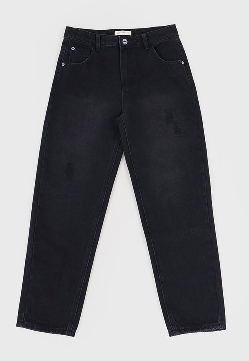 Jeans Niña Kids Mom Fit Negro