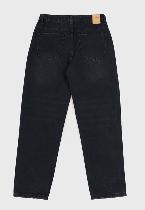 Jeans Niña Kids Mom Fit Negro
