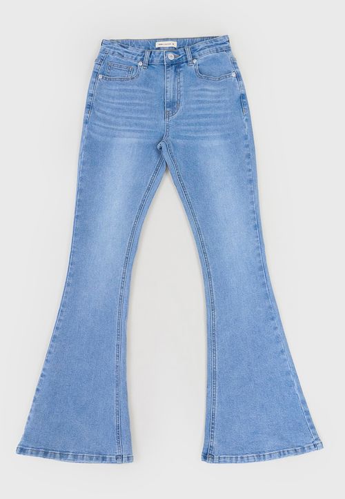 Jeans Niña Teen Flare Azul Claro