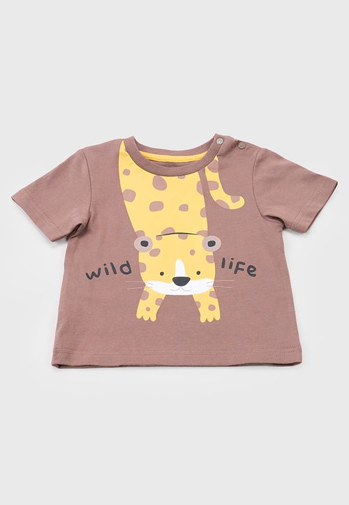 Polera Bebe Niño M/C Fun Café