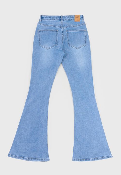 Jeans Niña Teen Flare Azul Claro