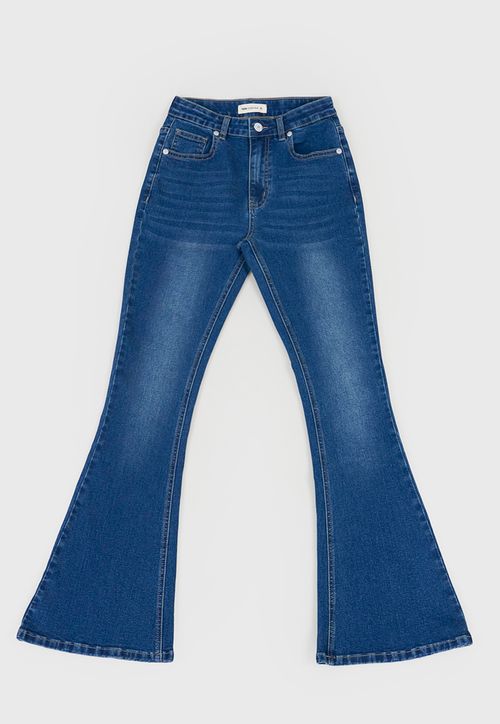 Jeans Niña Teen Flare Color Azul Oscuro