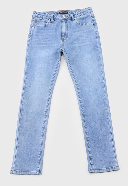 Jeans Niño Teens 5 Bolsillos Azul Claro