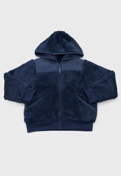 Poleron Niña Coral Escolar Navy