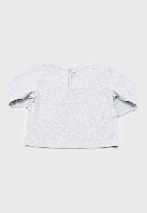 Polera Bebe Niño M/L Interactiva Gris Melange