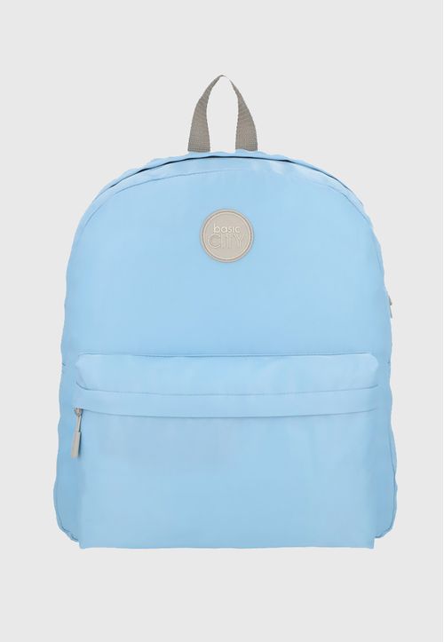 Mochila Juvenil Basic City Celeste