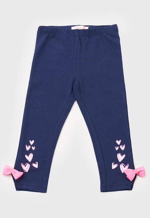 Calza Bebe Niña Focal Aplicación Navy