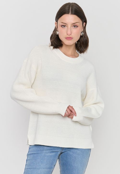 Sweater Mujer Ecru