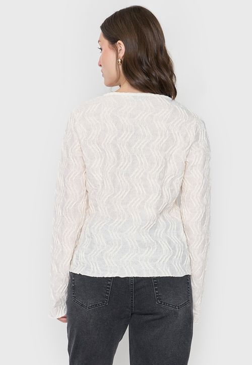Polera Mujer Amarras Ecru
