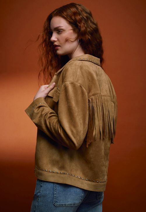 Chaqueta Mujer Western Camel