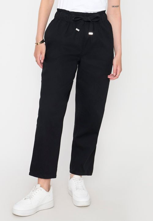 Pantalón Mujer Color Negro Jogger
