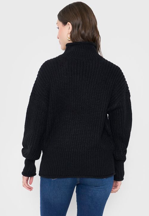 Sweater Mujer Grueso Negro