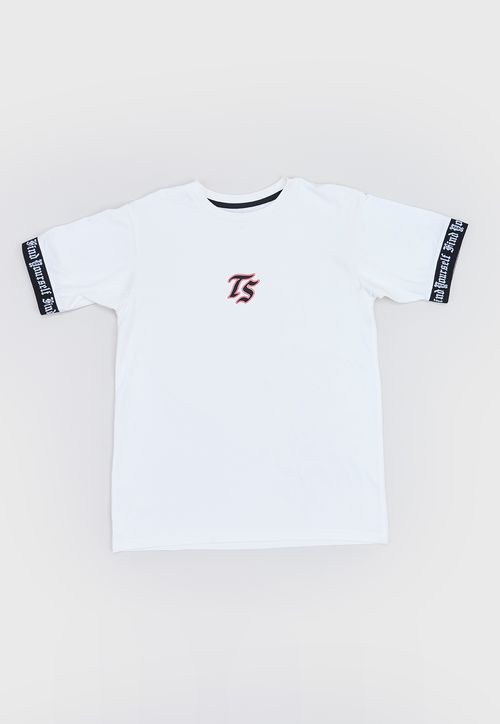 Polera Niño Teen M/C Tape Blanco