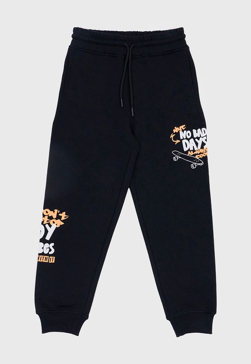 Pantalon De Buzo Niño Kids Core Negro