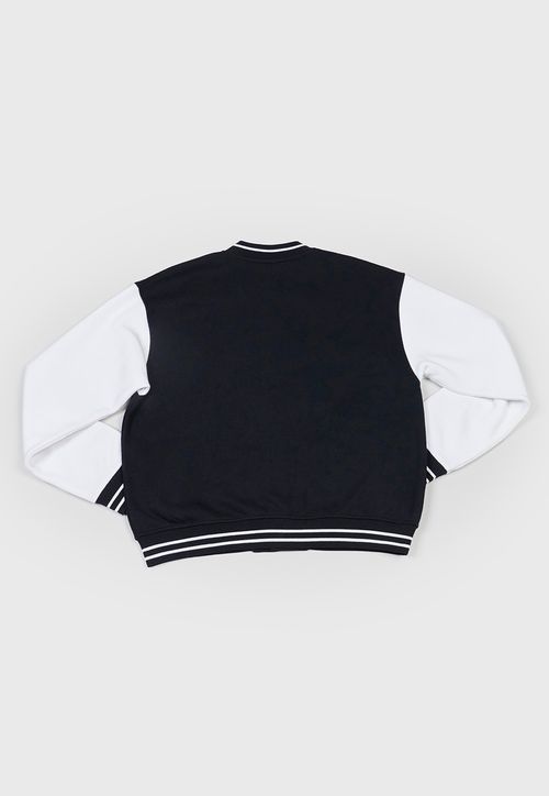 Poleron Niño Teens Bomber Negro