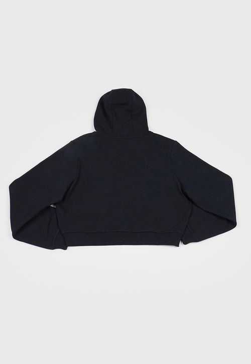 Poleron Niña Teen Full Zipper Negro