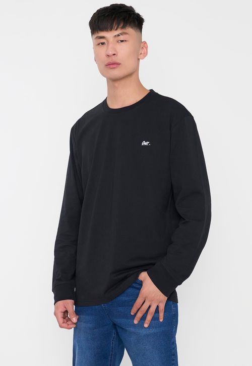 Polera Hombre M/L Negro