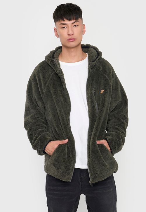 Polerón Hombre Peludo Liso Verde