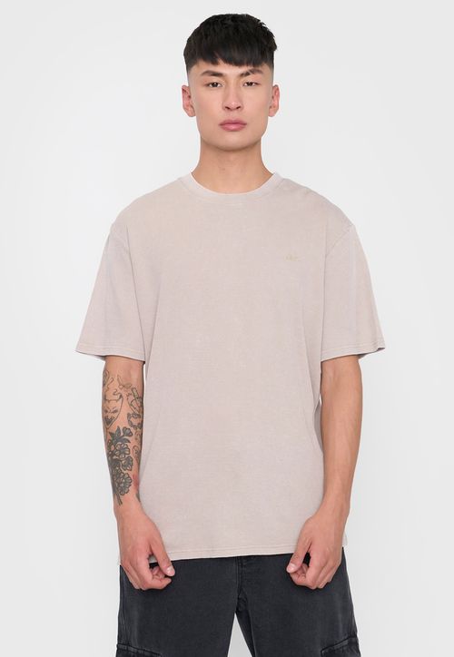 Polera Hombre Lavada Urbana Beige