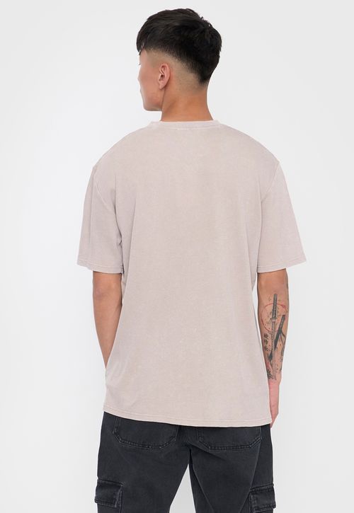 Polera Hombre Lavada Urbana Beige
