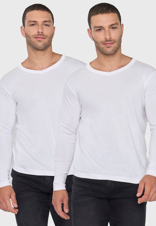 Camiseta Hombre Bipack Blanco