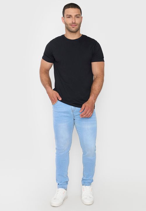 Jeans Hombre Skinny Azul Claro