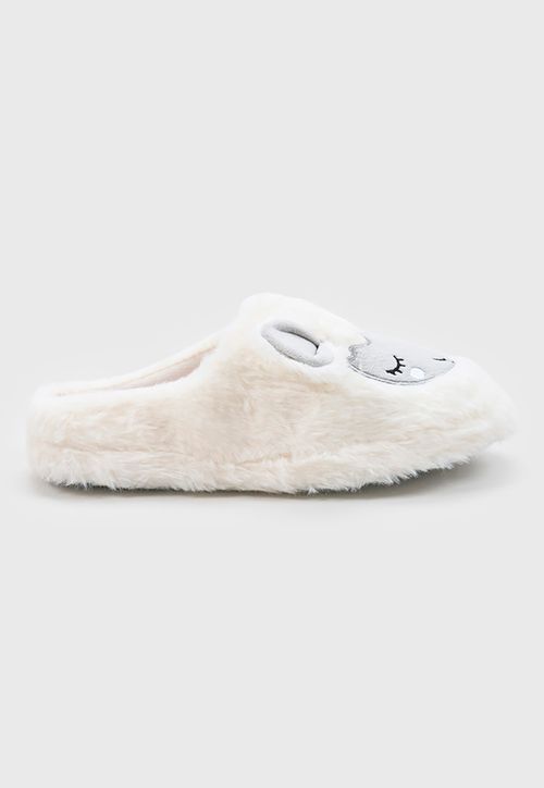 Pantuflas Mujer Oveja Blanco