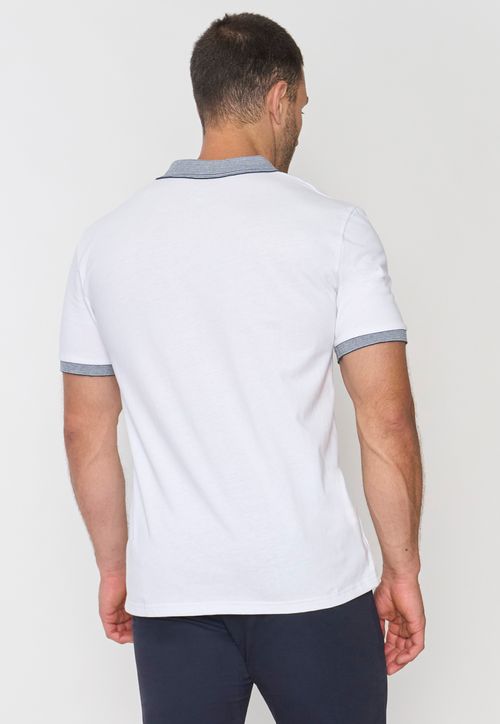 Polera Hombre Preppy Blanco