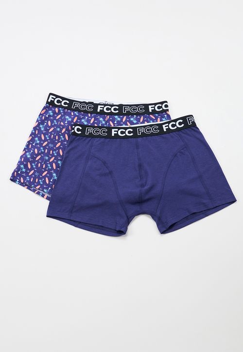 Boxer Hombre Print Bipack Azul