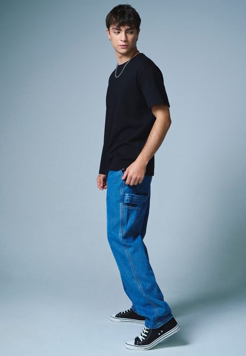 Jeans Hombre Carpenter Color Azul Medio