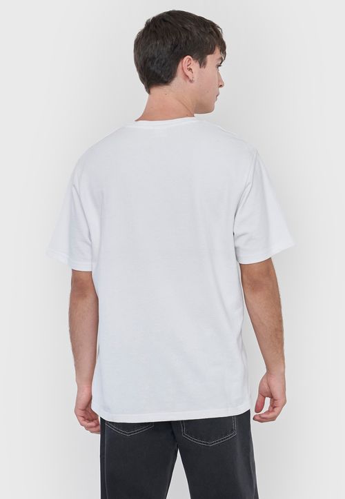 Polera Hombre Tejida Bolsillo Blanco