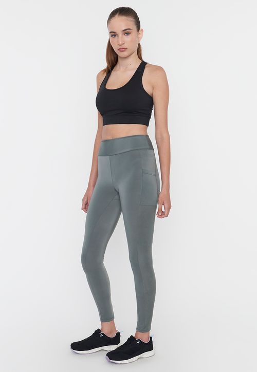 Calza Mujer Deportiva Pitillo Color Verde