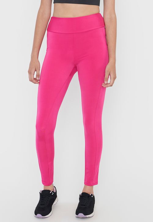 Calza Mujer Deportiva Pitillo Color Fucsia