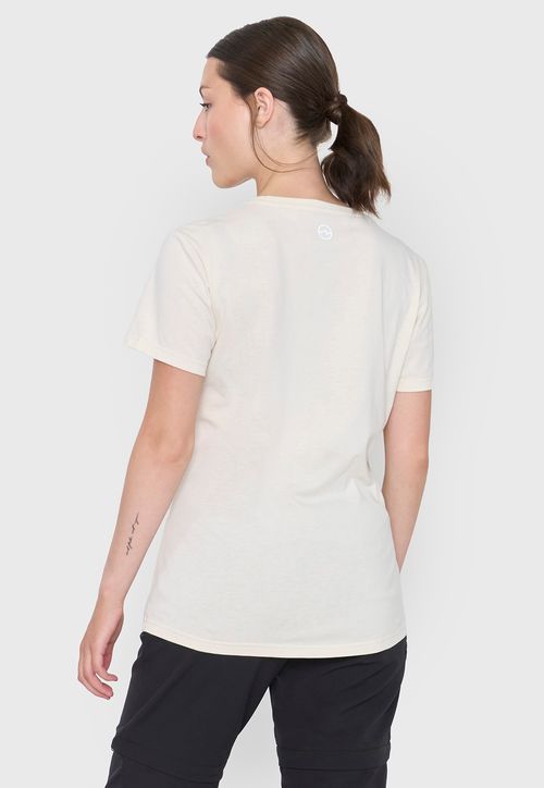 Polera Outdoor Mujer Fun Color Ecru