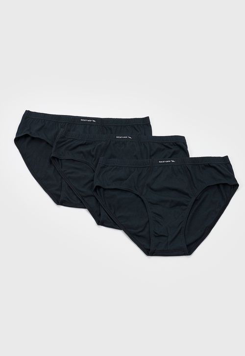 Slip Hombre Tripack Color Negro