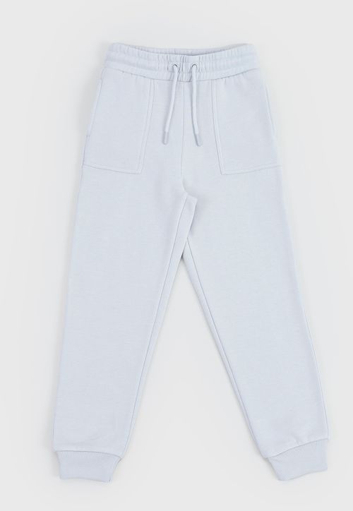 Pantalón De Buzo Niño Kids Basico Gris