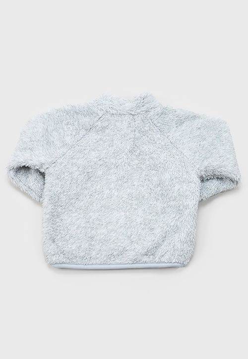 Poleron Bebé Niño Coral Gris Melange