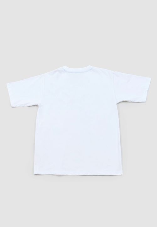 Polera Niño Teen Manga Corta Print Blanco