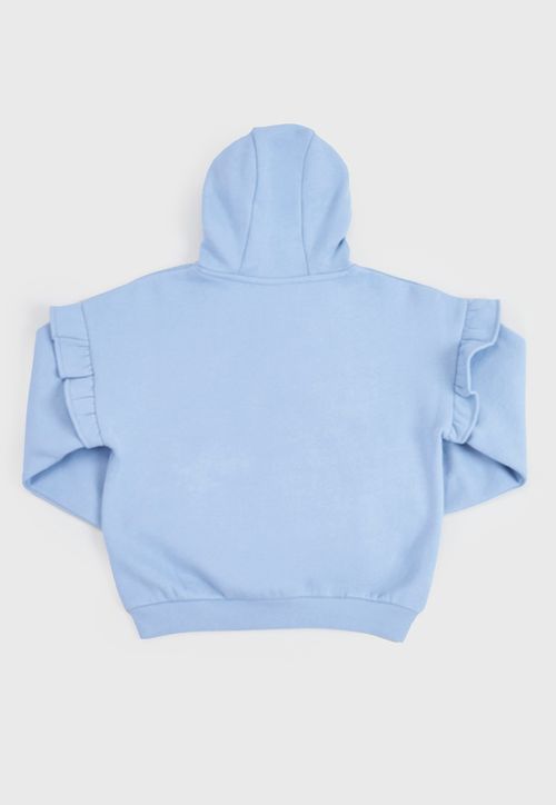 Poleron Niña Kids Hoodie Celeste