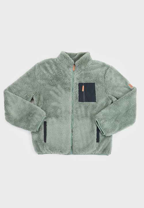 Poleron Niño Teen Coral Verde