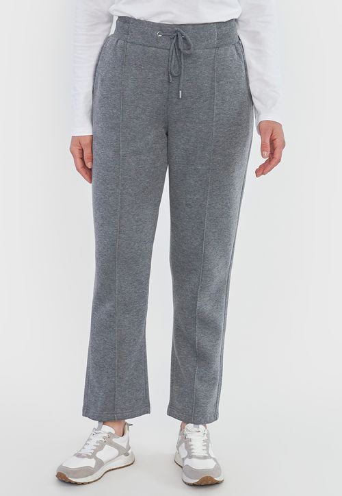 Pantalón Mujer Jogger Gris Melange