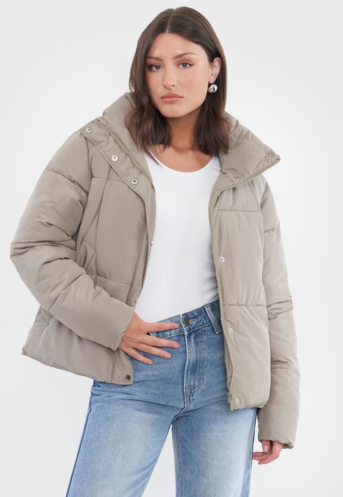 Parka Mujer Clásica Beige