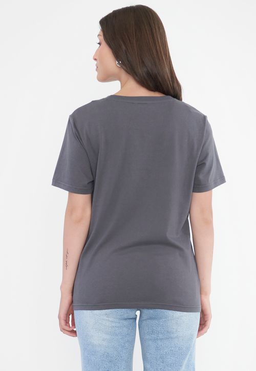 Polera Mujer Print Wester Gris