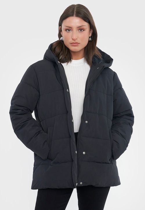 Parka Mujer Oversize Negro