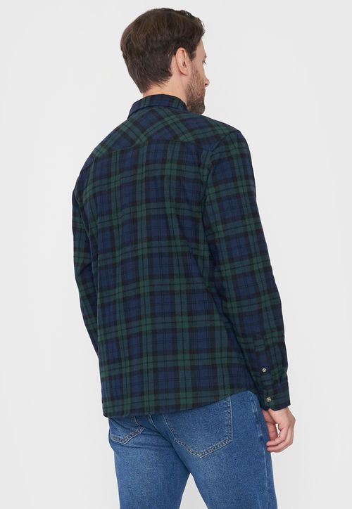 Camisa Hombre Franela Verde