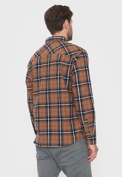 Camisa Hombre Franela Camel