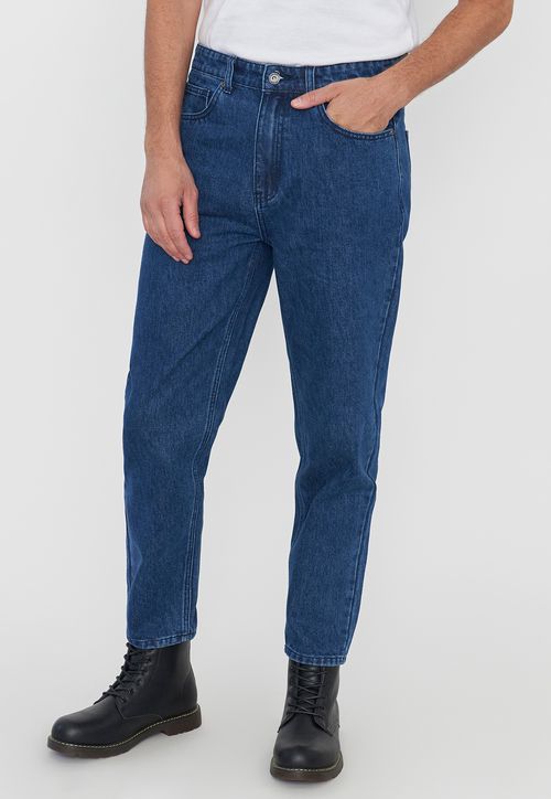 Jeans Hombre Regular Azul Oscuro